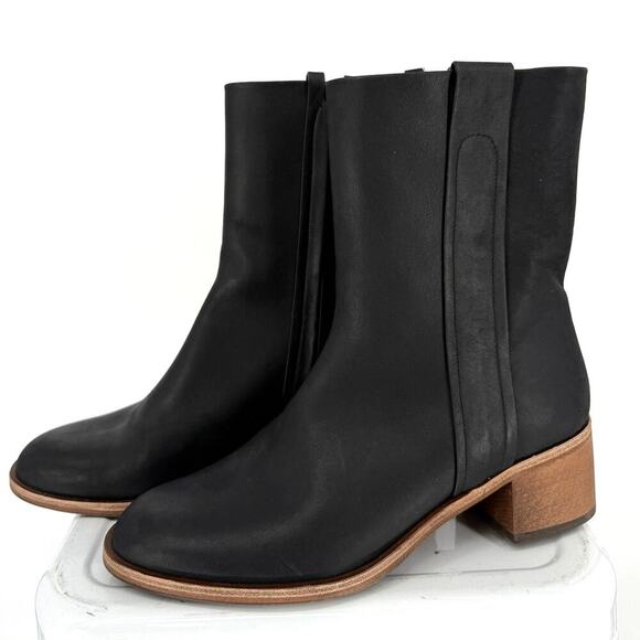 COCLICO Sracha Boot Black Leather Sz 39.5 / 9 - Picture 1 of 8